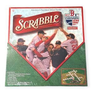 Scrabble 2007 Boston Red Sox World Series Champions Edition MLB Board Game New